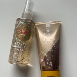 Bath&Body Works Spiced Gingerbread Swirl Set